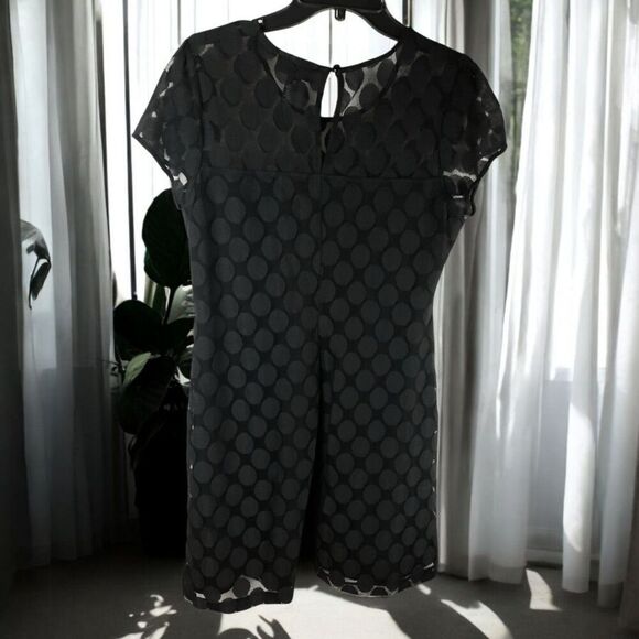 INC INTERNATIONAL CONCEPTS Sheer Polka-Dot Black Mini Dress - Picture 2 of 8